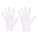 INSPECTION GLOVES, L (9), FINISHED HEM, CUT/SEWN, NYLON, 9 IN LENGTH, WHT, 12 PK
