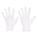 INSPECTION GLOVES, L (9), FINISHED HEM, CUT/SEWN, NYLON, 9 IN LENGTH, WHT, 12 PK