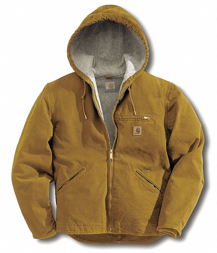 CARHARTT Chaqueta,Tamaño M,Color Café,Caballero - Chaquetas y Abrigos -  4JER3