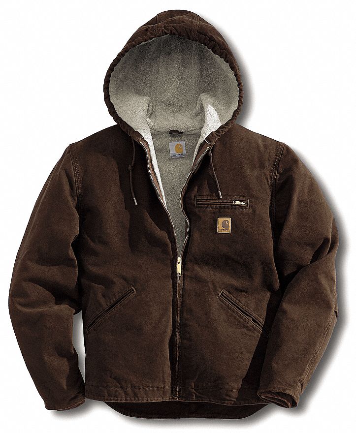 CARHARTT Chaqueta,Tamaño M,Color Café,Caballero - Chaquetas y Abrigos -  4JER3