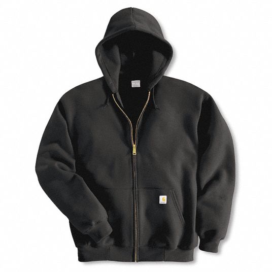 CARHARTT 3XL Regular Hooded Sweatshirt 4JEU9 K122 BLK 3XL REG Grainger