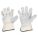 LEATHER GLOVES, XL (10), DOUBLE PALM, PREMIUM COWHIDE, FULL FINGER, WHITE