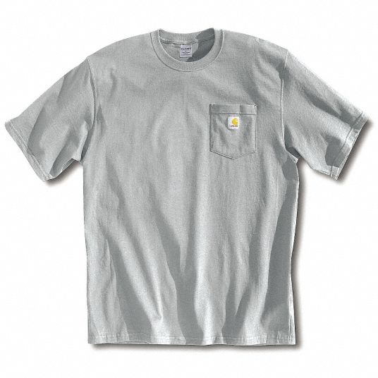 CARHARTT, Men's, L, T-Shirt - 4JFL9|K87-HGY LRG REG - Grainger