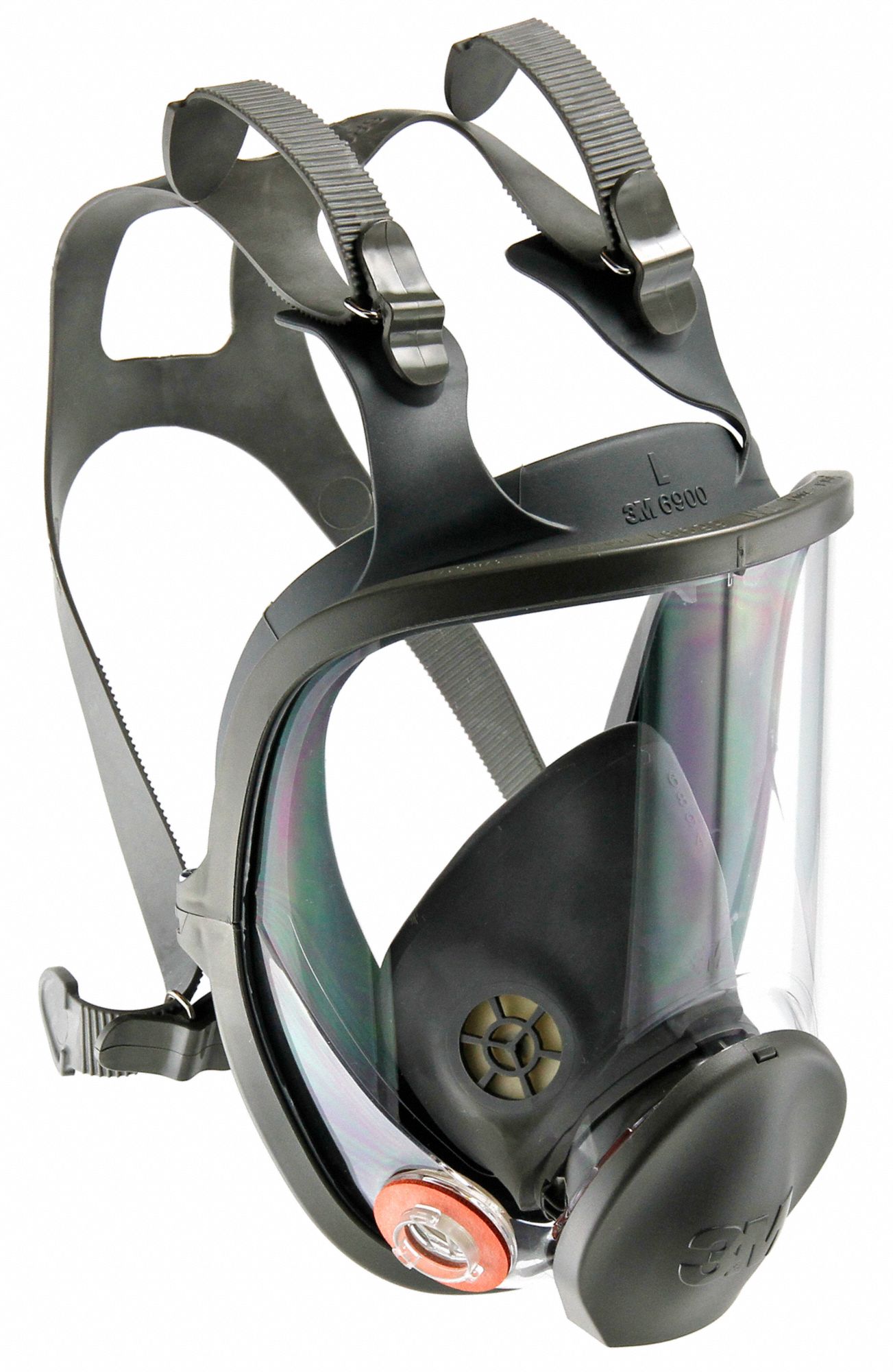 3M Full Face Respirator, 6000 Series, M, Cartridges Included No 4JG18