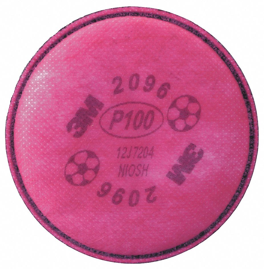 Filter: Nuisance Acid Gas/P100, Magenta Color, Bayonet, 2 PK