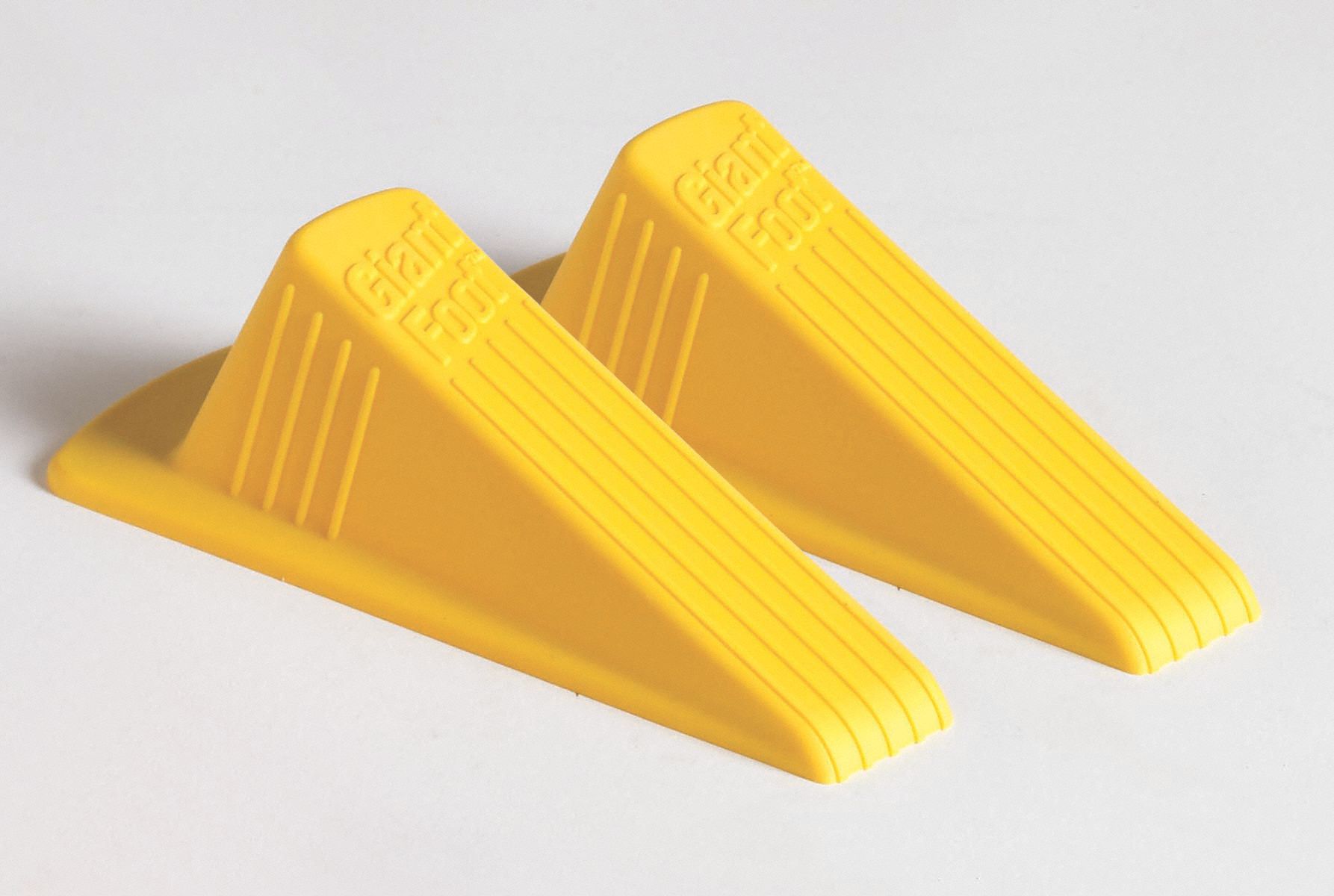 MASTER Door Stop Wedge XL, Safety Yellow, 6 3/4 in Length, 2 in Height