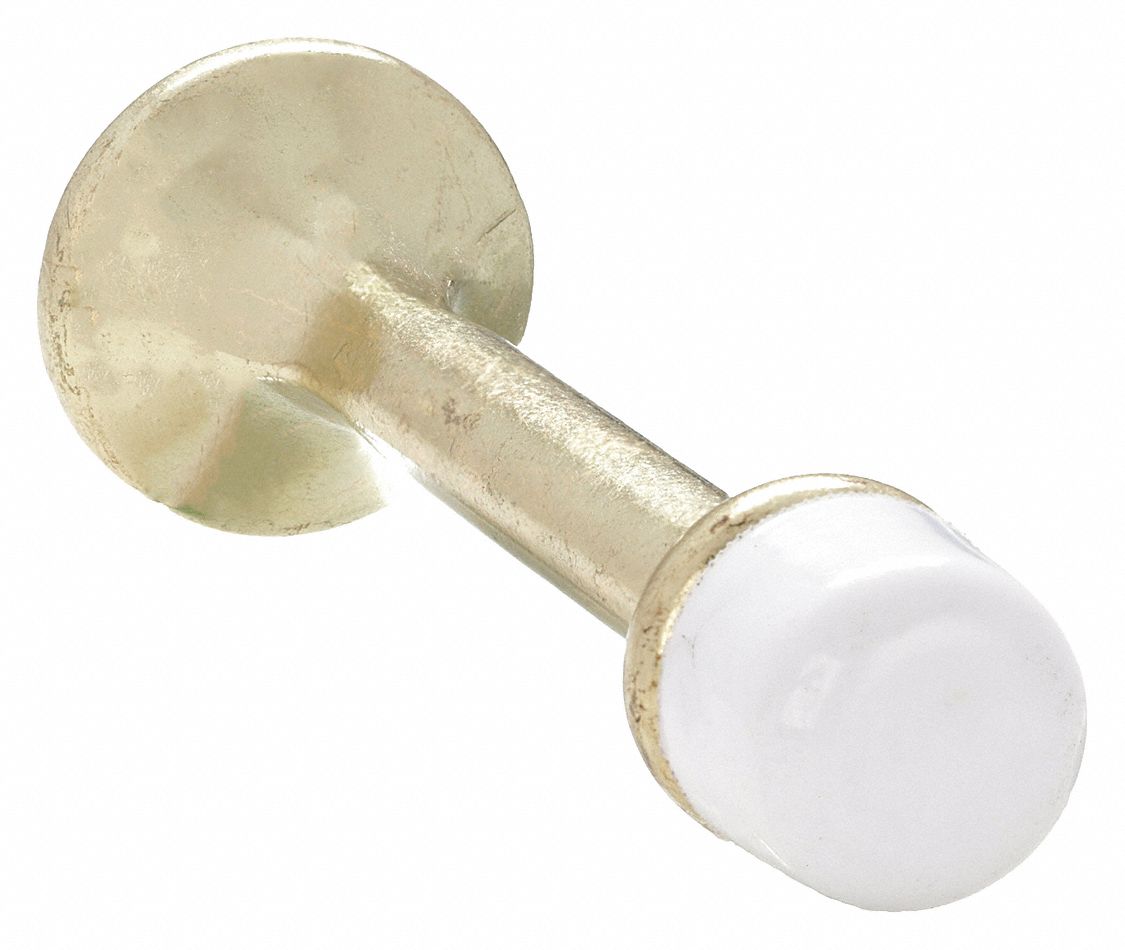 Door Stop Brass, Bright Brass-Plated, Clear Coated