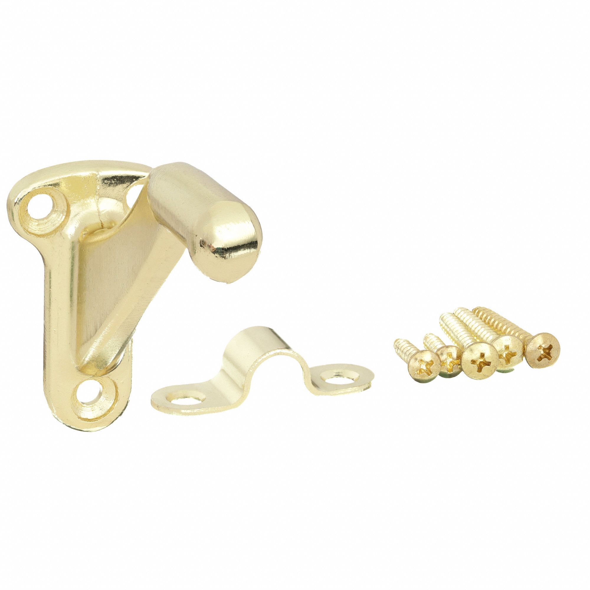 GRAINGER APPROVED Handrail Bracket Brass, 3 in Ht (In.) 4JH014JH01