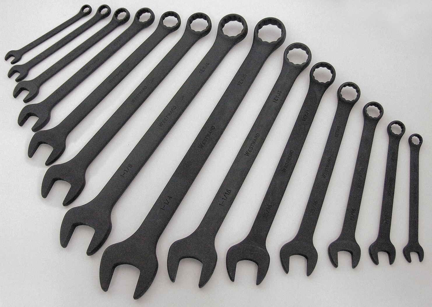 WESTWARD Combination Wrench Set, Black Oxide 4JMC34JMC3 Grainger