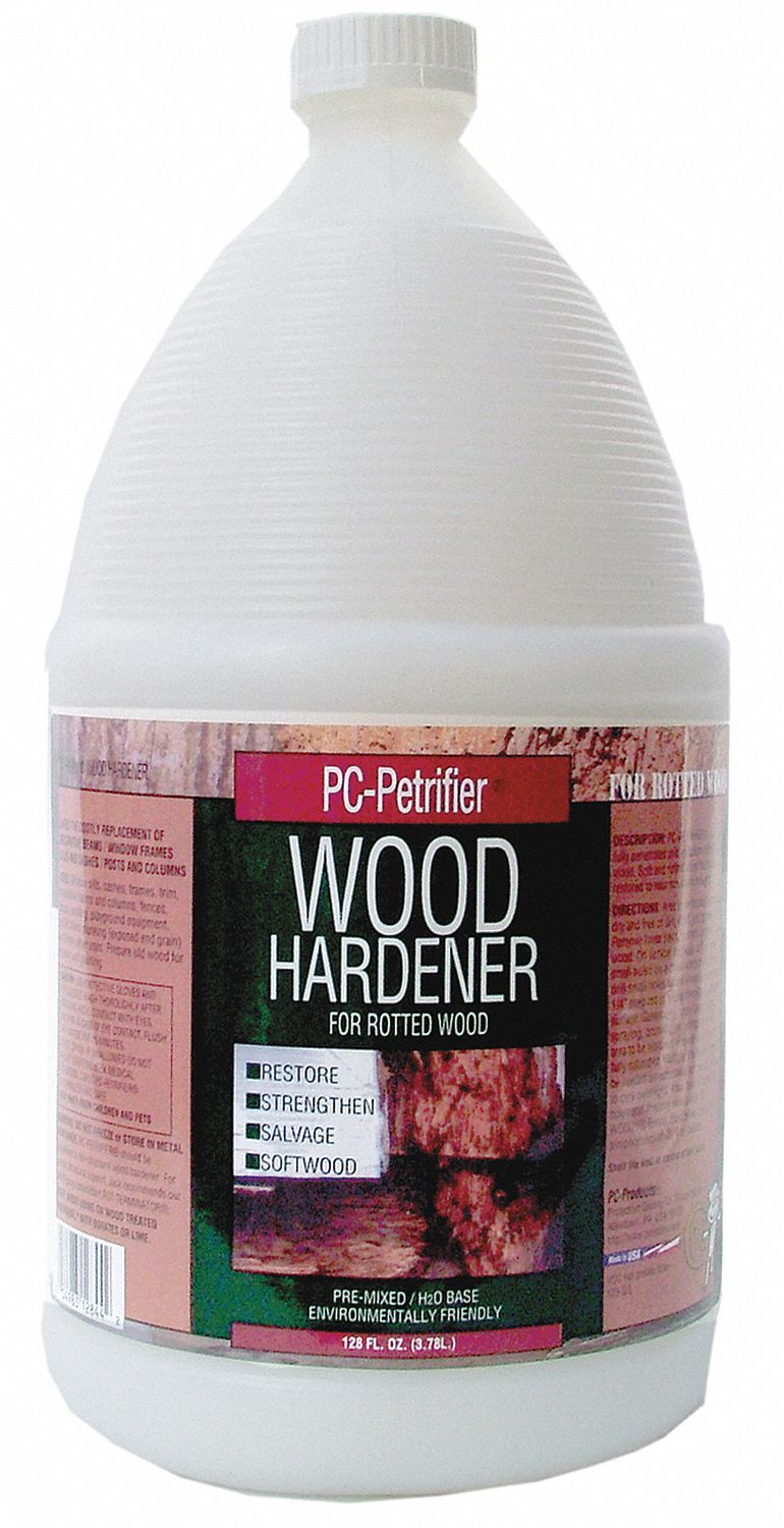 HARDENER, PC-PETRIFIER, 128 OZ BOTTLE, MIL THICKKY WHITE, WOOD HARDENER