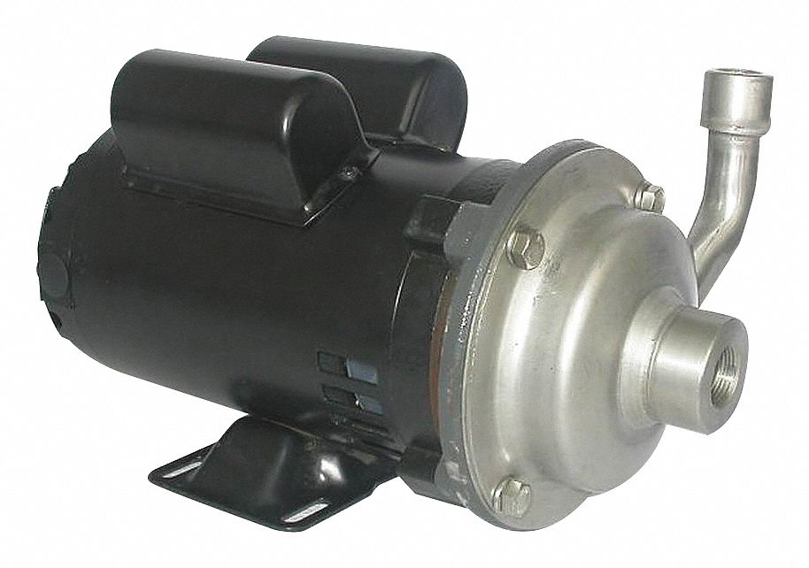 Centrifugal Pump: 304 Stainless Steel, 1/3 hp Horsepower (Max), Single Phase, 115/230V AC