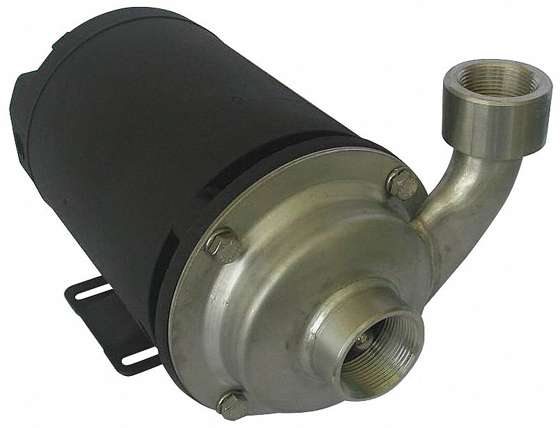 Centrifugal Pump: 304 Stainless Steel, 1 1/2 hp Horsepower (Max), Three Phase, 230/460V AC