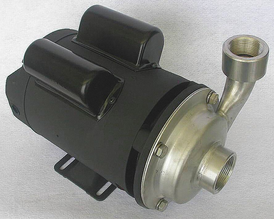 DAYTON 304 Stainless Steel 2 hp HP Centrifugal Pump, 1 Phase, 115/230