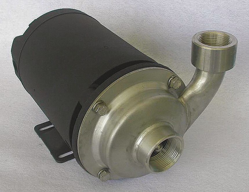 Centrifugal Pump: 304 Stainless Steel, 2 hp Horsepower (Max), Three Phase, 230/460V AC, NPT