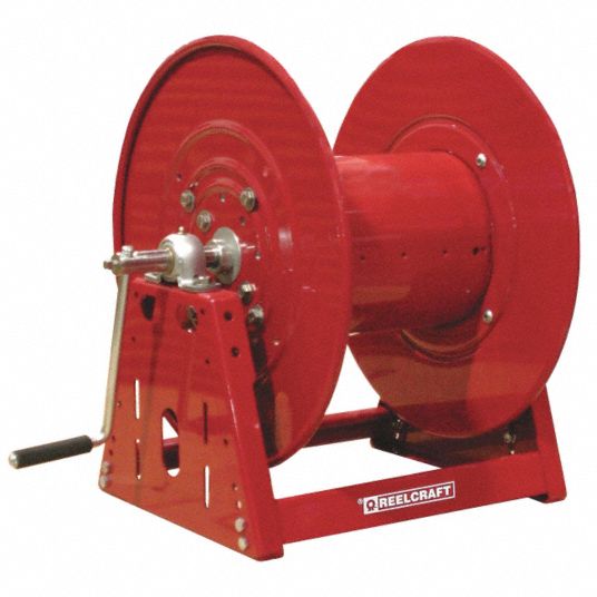 REELCRAFT, 150 ft (1 in I.D.), 23 in L x 34 in W x 25 1/8 in H, Hand Crank  Hose Reel - 4JNA2