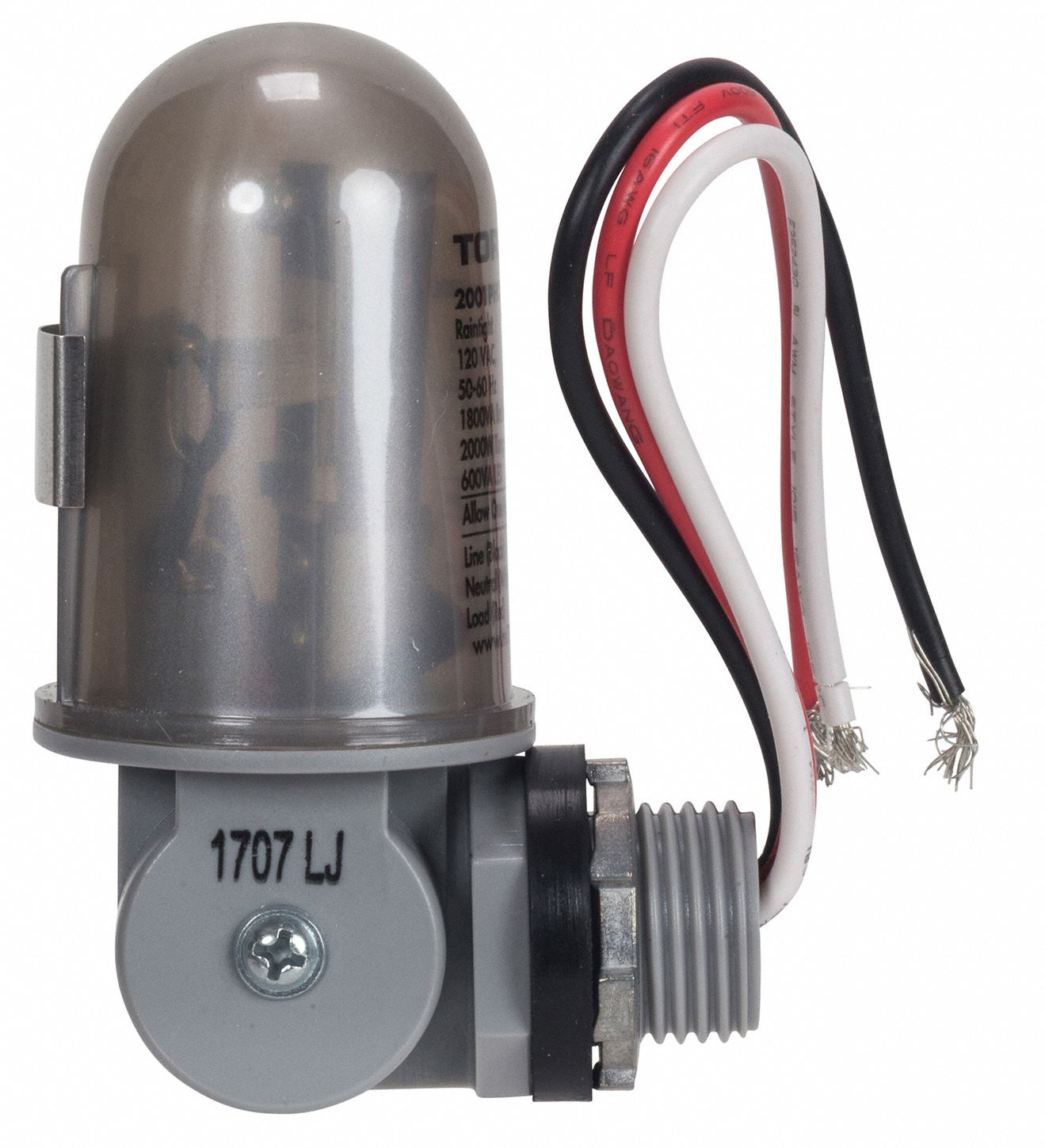 TORK Photocontrol, 120V AC Voltage, 2,000 Max. Wattage, 1/2 in Conduit