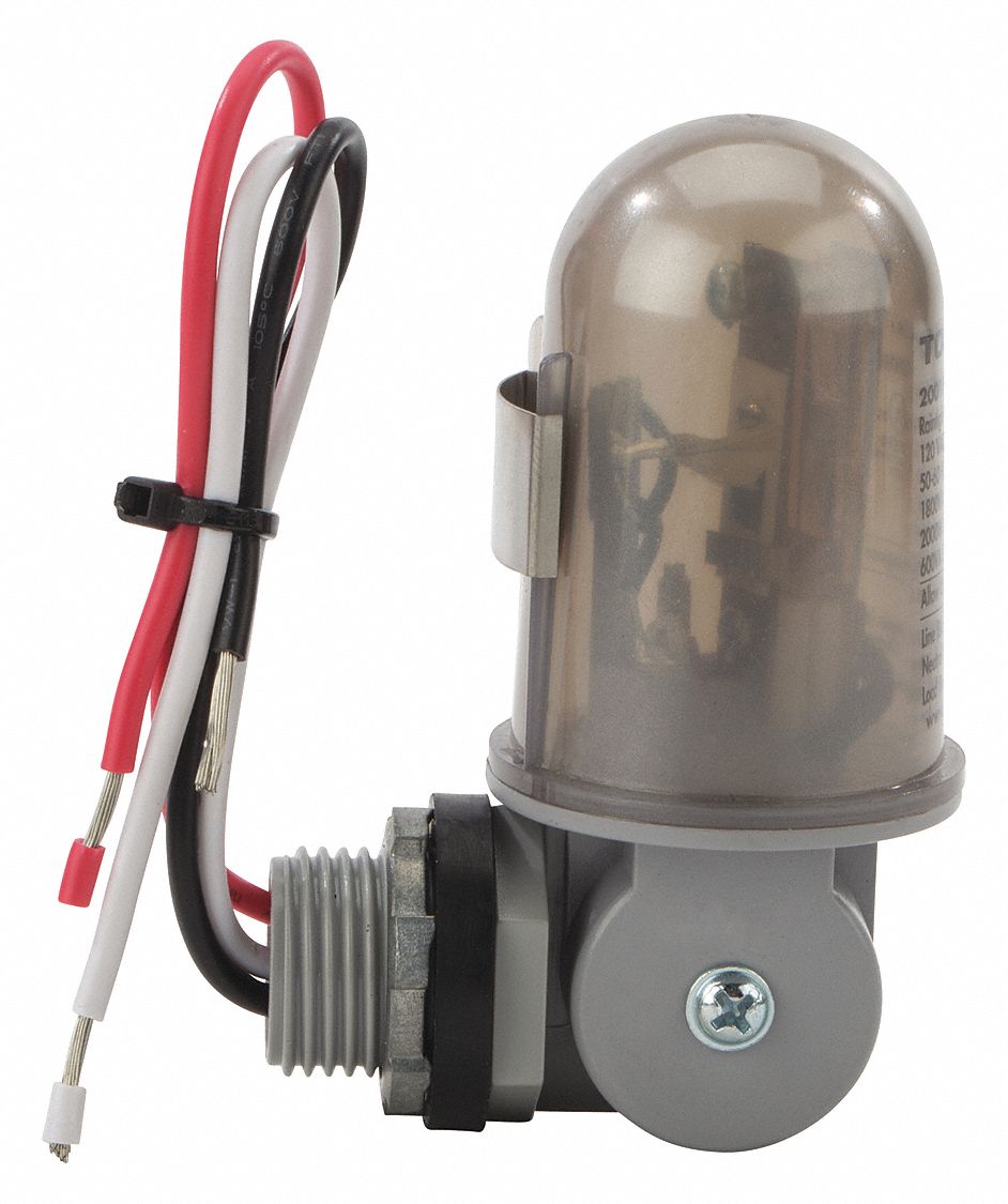 TORK Photocontrol: 120V AC, 2,000 Max. Watt, 16.7 A Max. Incandescent Amps,  15 A Max. Ballast Amps - 4JNP5|2001 - Grainger LED Photocell Grainger