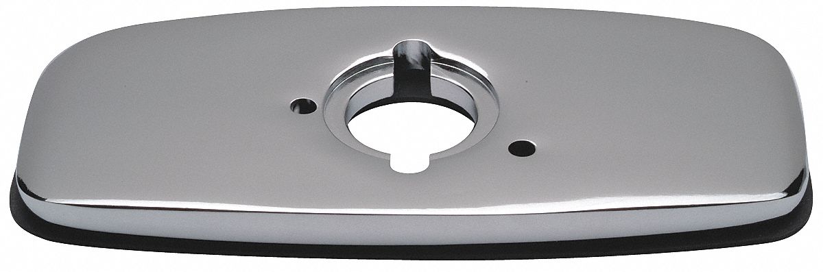 Trim and Cover Plate: For Z6000 Series, Zinc, Chrome Finish, 4 in Overall Wd, 4 in Overall Lg