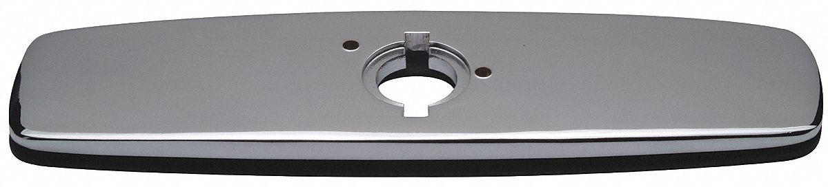 TRIM AND COVER PLATE: FITS ZURN BRAND, FOR Z6000 SERIES, CHROME FINISH, 8 IN W, ZINC