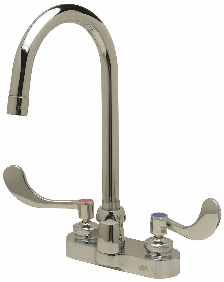 GOOSENECK KITCHEN/BATHROOM FAUCET: ZURN, AQUASPEC, CHROME FINISH, 2.2 GPM, ADA