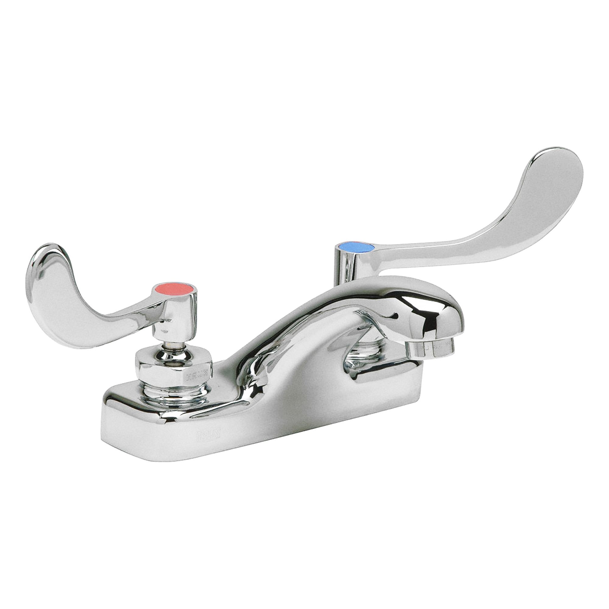 Low Arc Bathroom Faucet: AquaSpec®, Brass, Chrome Finish, 2.2 gpm Flow Rate, Centerset, Arc