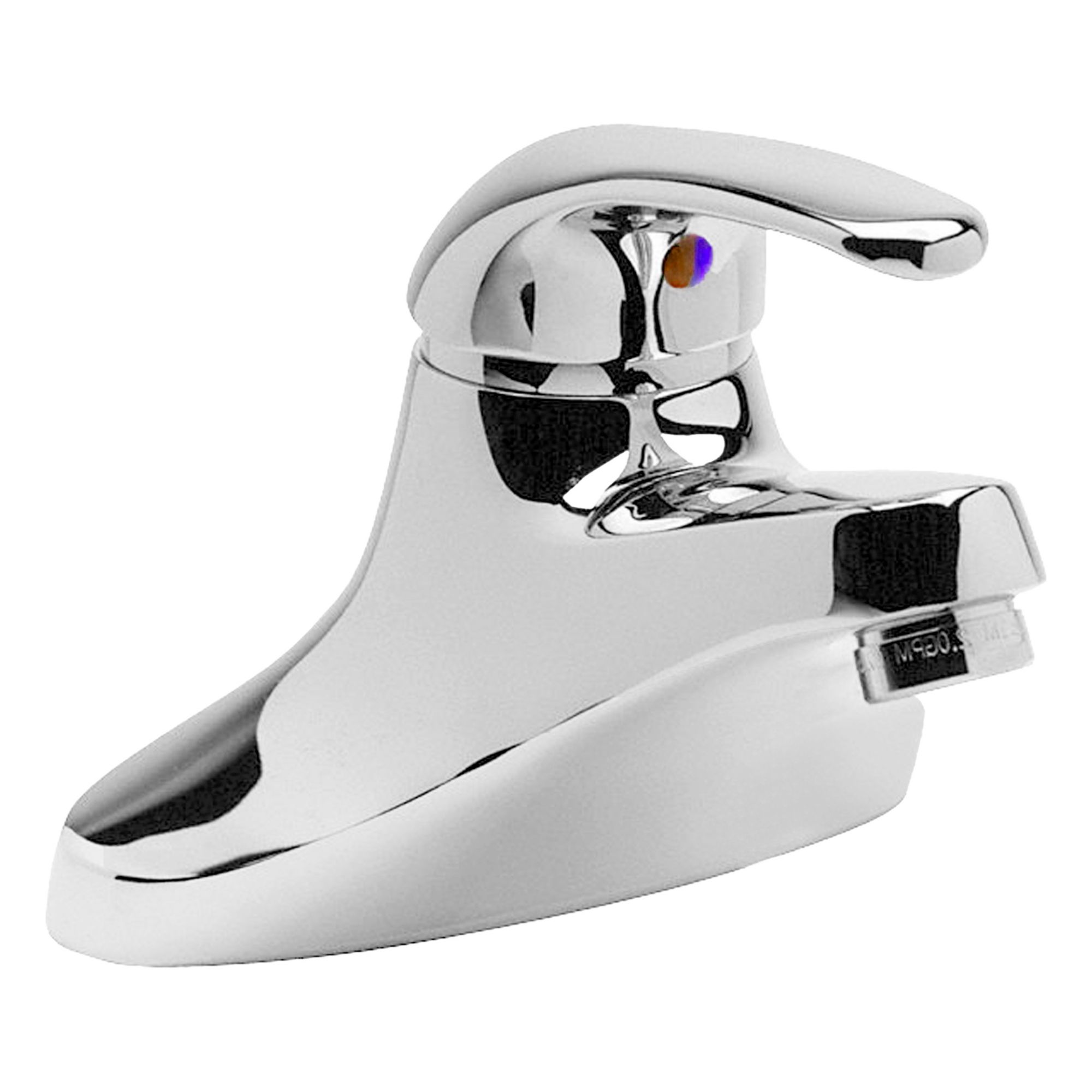 Low Arc Bathroom Faucet: AquaSpec®, Brass, Chrome Finish, 0.5 gpm Flow Rate, Centerset, Arc