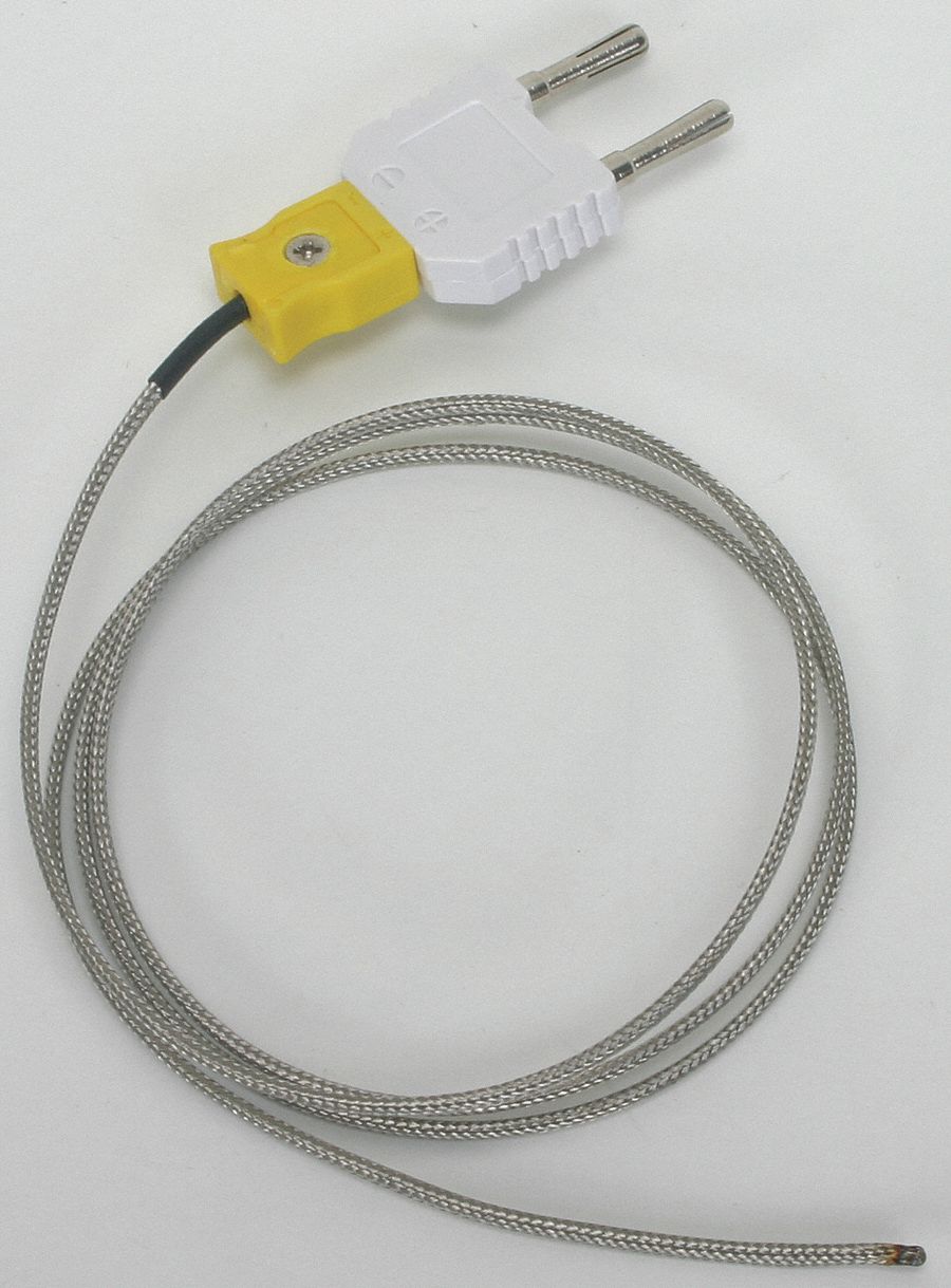 Christchurch tumor bandera nacional GRAINGER APPROVED Sonda de Temperatura de Cable Tipo Cuenta Sonda de  Temperatura de Cable con Cuentas Miniatura con Adaptador para Conector  Banana, Elemento de Medicion Termopar K, Rango de Temperatura (F) -58°