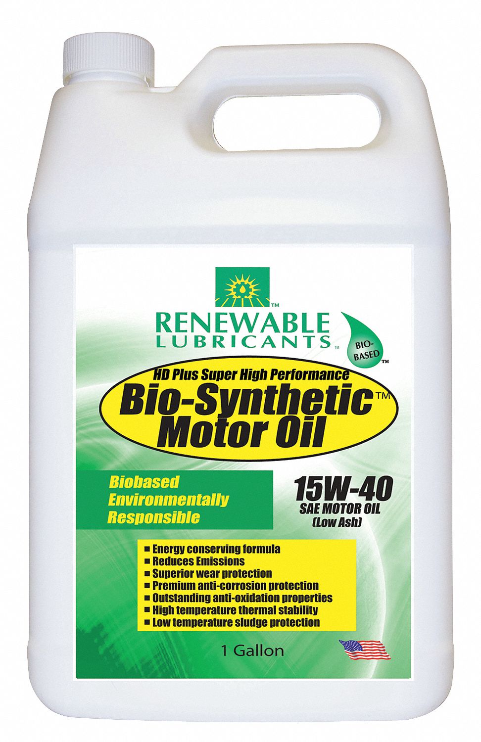 zonnebloem Tandheelkundig ambulance RENEWABLE LUBRICANTS Bio-Synthetic, Engine Oil, 1 gal, 15W-40 - 4JPT1|85353  - Grainger