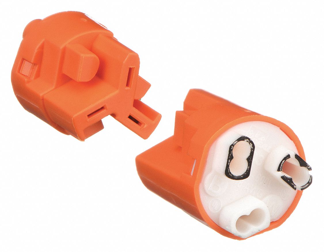 BALLAST DISCONNECT, PUSH-IN, 3 PORTS - BALLAST SIDE, 6 A MAX CURRENT, 103, V-0, 100 PK