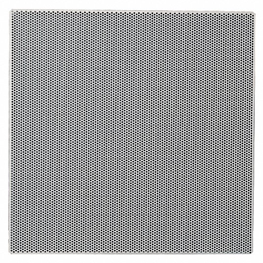 White AMERICAN LOUVER STR-PERF-2238-2PK Square Perforated Ceiling Tile Diffuser 