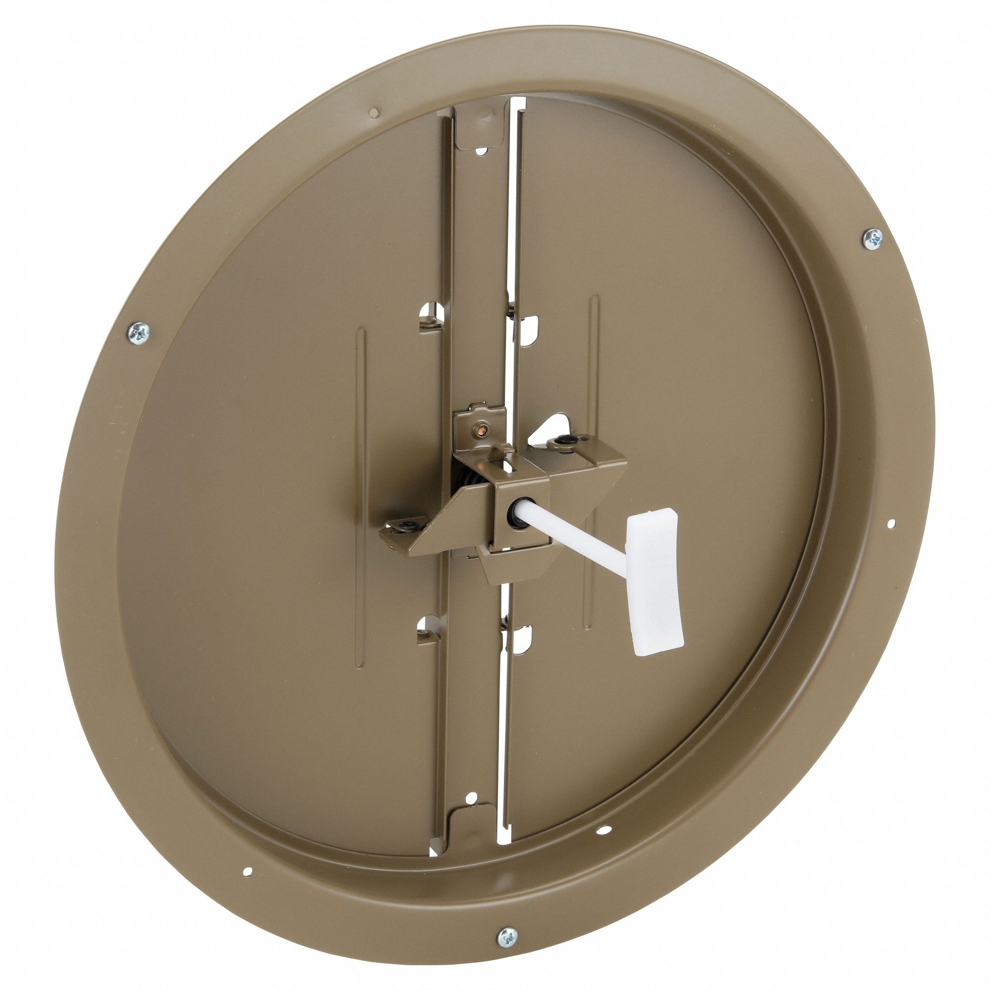CONTROL DAMPER, FOR 10 IN NOMINAL DUCT DIA, 11½ IN DIA, CEILING MOUNTING - BROAD