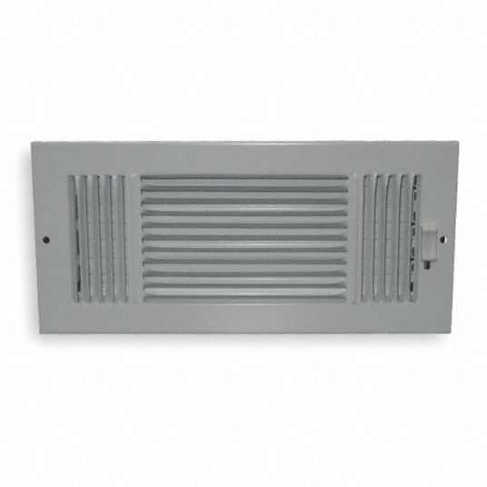 Ceiling or Wall, 7 1/4 in H, Sidewall/Ceiling Register - 4JRP7|4JRP7 -  Grainger