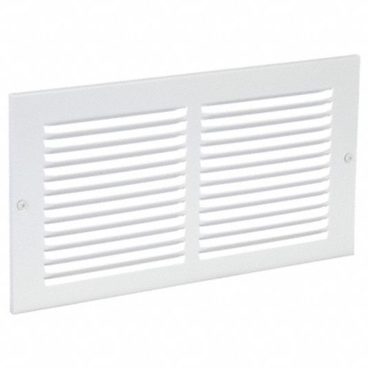 Louvered Grille, White, Return Air Grille - 4JRR7|4JRR7 - Grainger