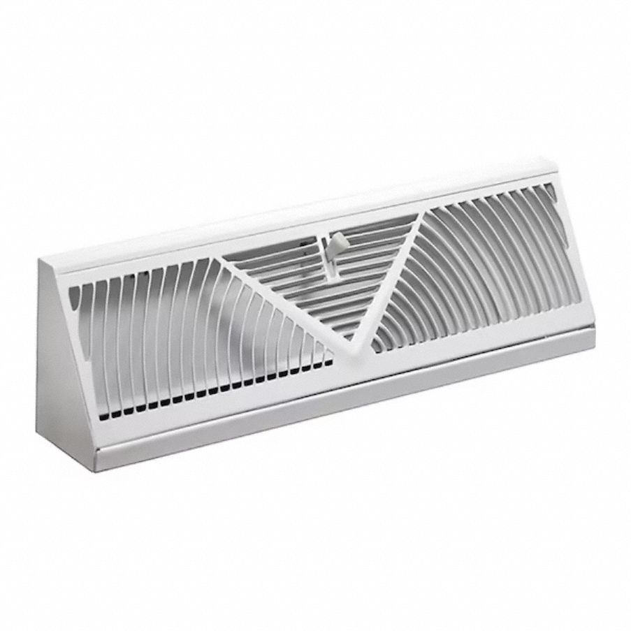 Baseboard Register White 18