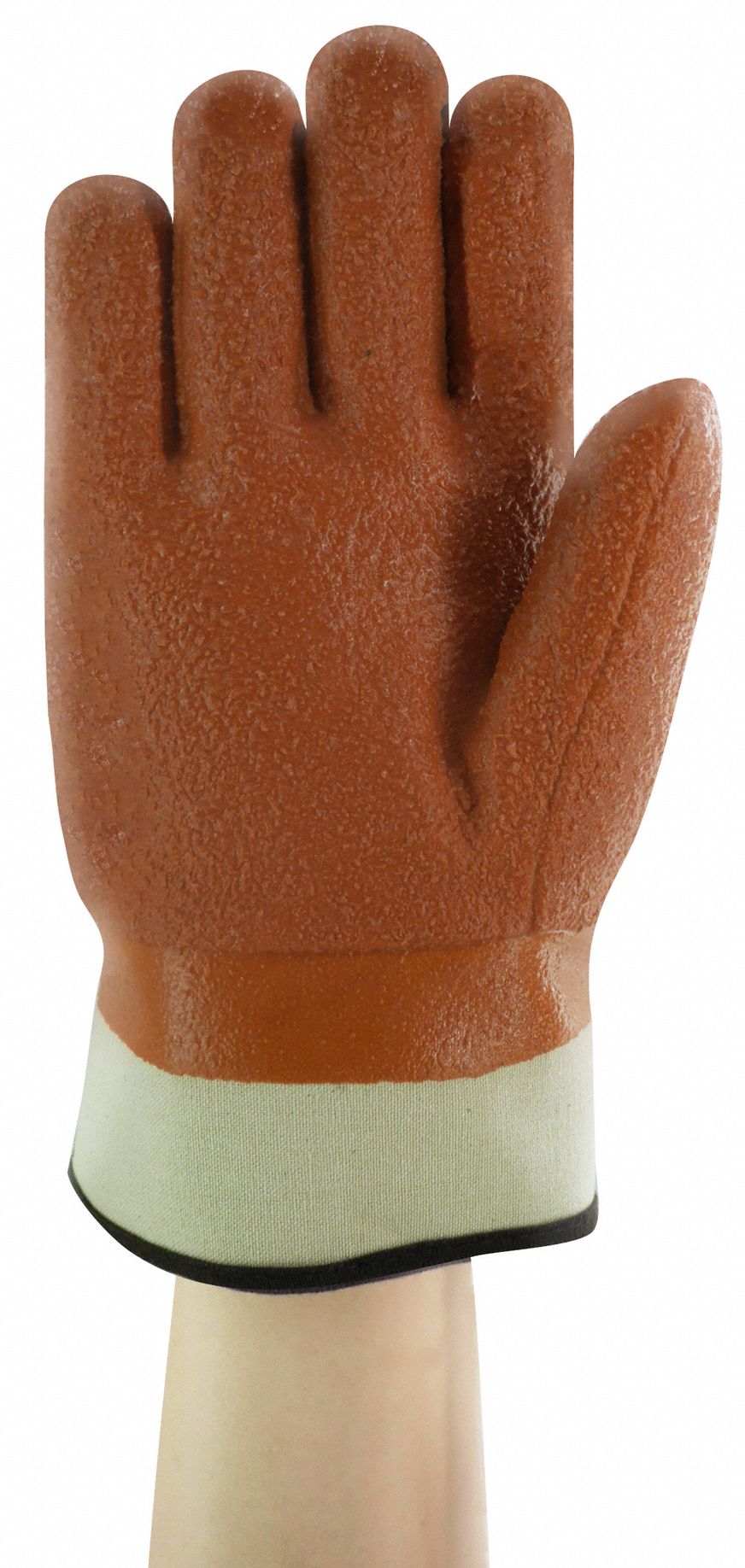 ANSELL Cold Protection Gloves, PVC, L, Tan, PR 4JU9923173 Grainger