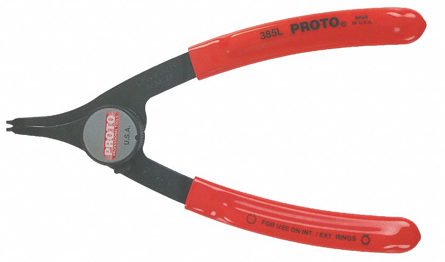 RETAINING RING PLIER, EXTERNAL/INTERNAL, FOR 1 7/16 IN TO 1¾ IN BORE DIA, 0.07 IN TIP DIA