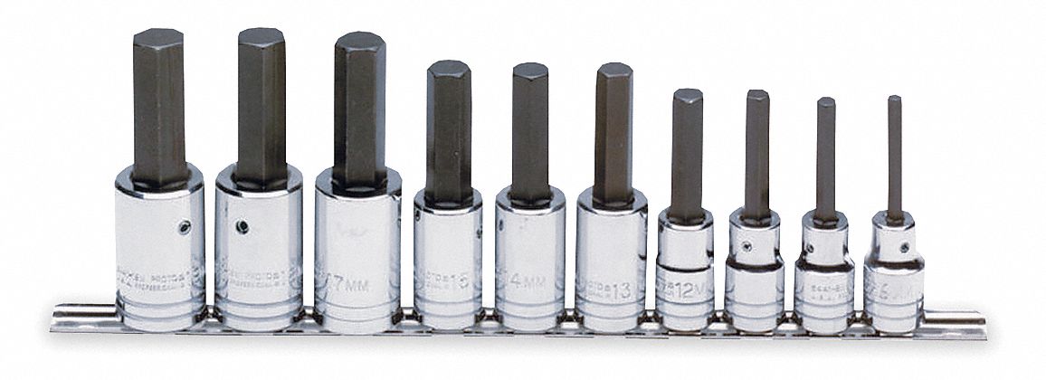 JEU DOUILLES EMBOUT HEX MET PR1/2PO