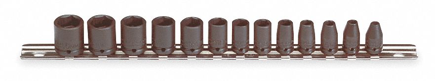 JEU DE 13 DOUILLES CHOC MET 1/4