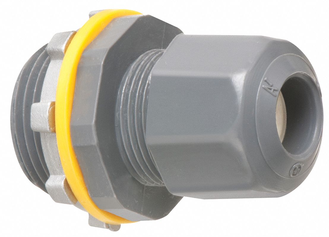 Nylon, 3/4 in MNPT, Liquid Tight Cord Connector - 4JWN1|LPCG753 - Grainger
