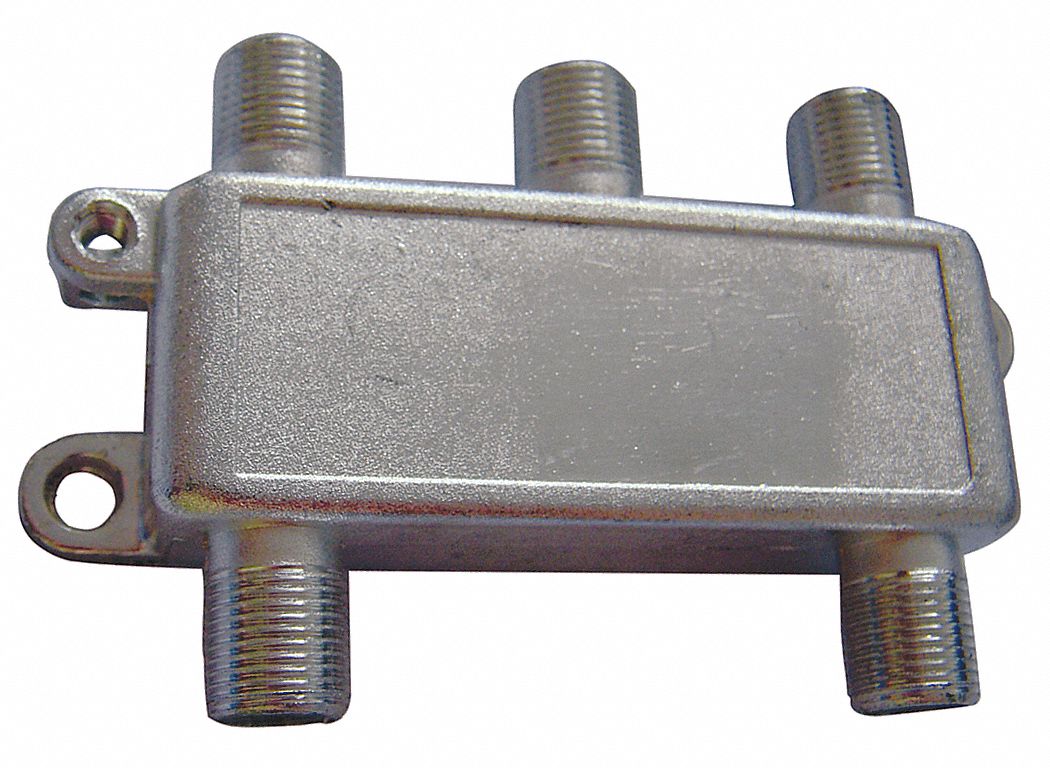 CABLE SPLITTER,4-WAY,F-TYPE,1GHZ