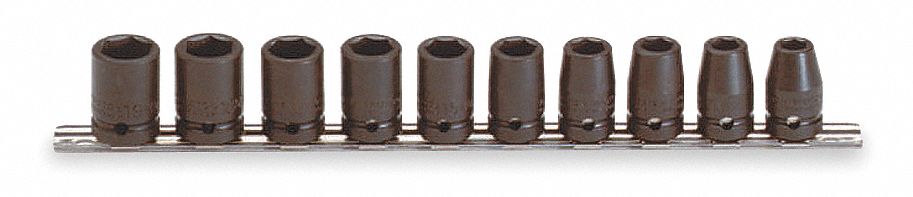 SOCKET IMP SET METRIC 10PC 1/2 DR