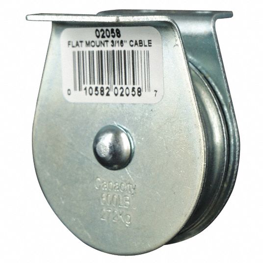 Mounted pulleys for clearance wire rope