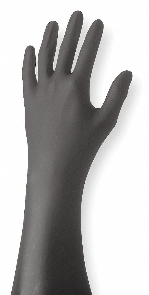 DISPOSABLE GLOVES, FOOD-GRADE, L (9), 4 MIL, POWDER-FREE, NITRILE, GRAIN, 50 PK