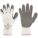 COATED GLOVES, M (8), PALM/FINGERS, DIPPED, LATEX, ACRYLIC, 10 GA, ROUGH, WHITE