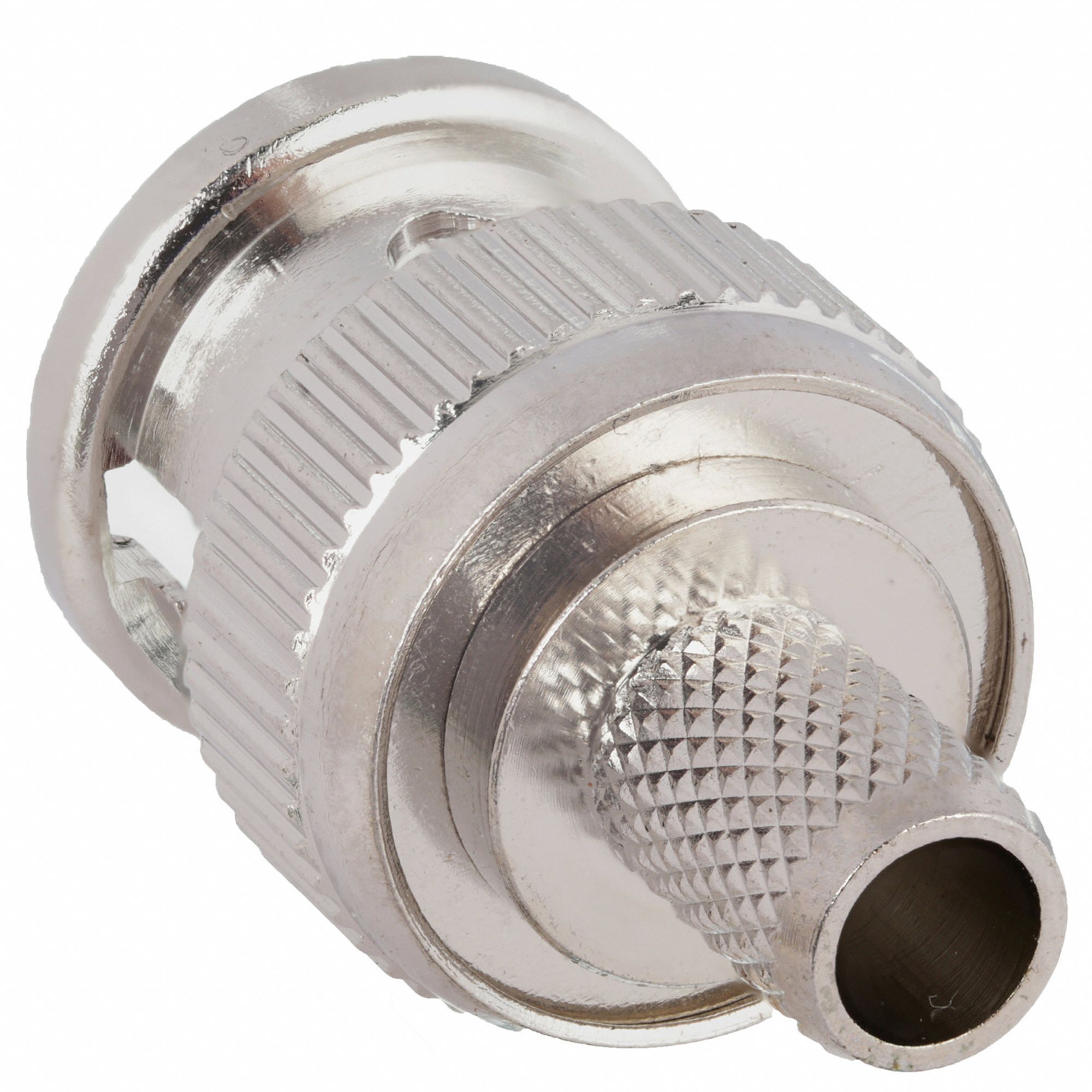 POWER FIRST Coaxial Connector, BNC Male, RG59, Silver, 0 to 3 GHz, PK