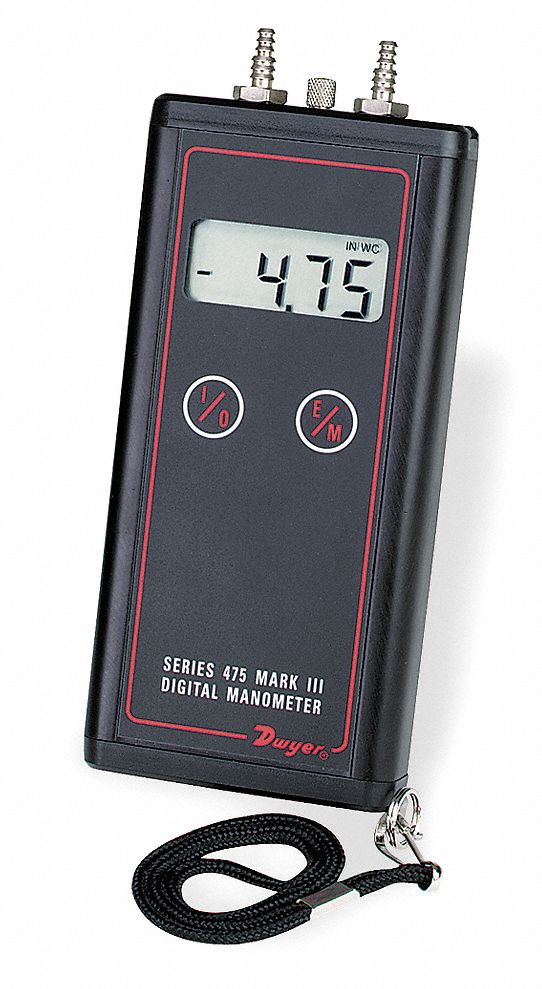DWYER INSTRUMENTS Manometer.Digital 4JZ784751FM Grainger