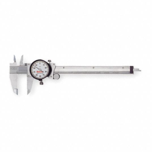 Starrett Dial Caliper Range 0 To 6 Range Per Revolution 0 100 In Long Form Calibration Certificate No 4k4 1a 6 Grainger