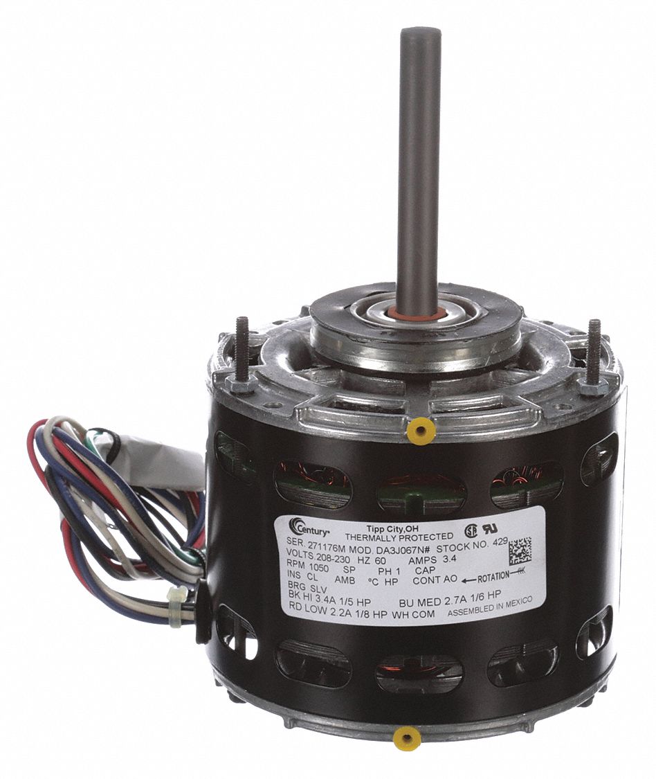 CENTURY, 3 Speed, Open Air-Over, Direct Drive Blower Motor - 4KA48|429 ...