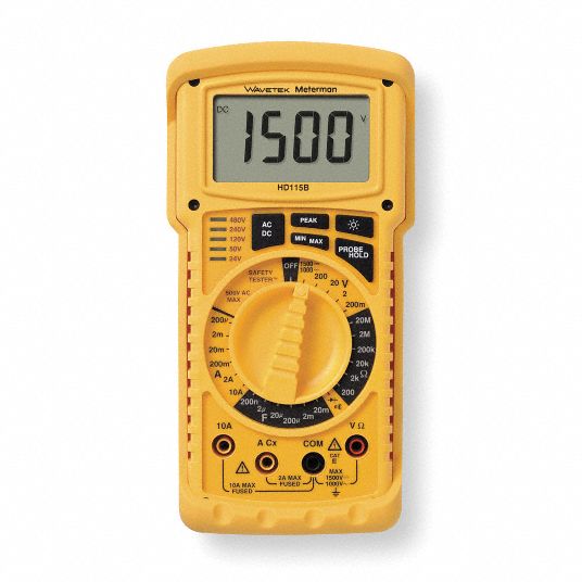 METERMAN Digital Multimeter - 4KC06|HD115B - Grainger