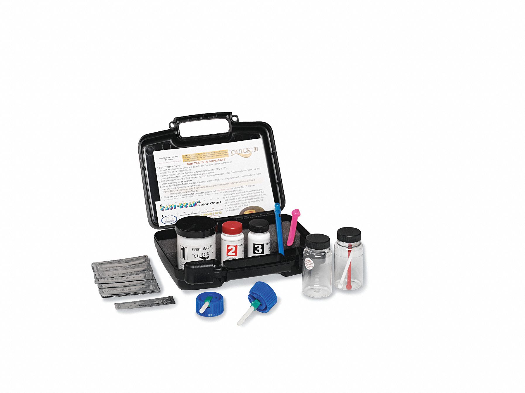 Industrial Test Systems 480022 WaterWorks Free Chlorine HR Test: Ph Test Strips